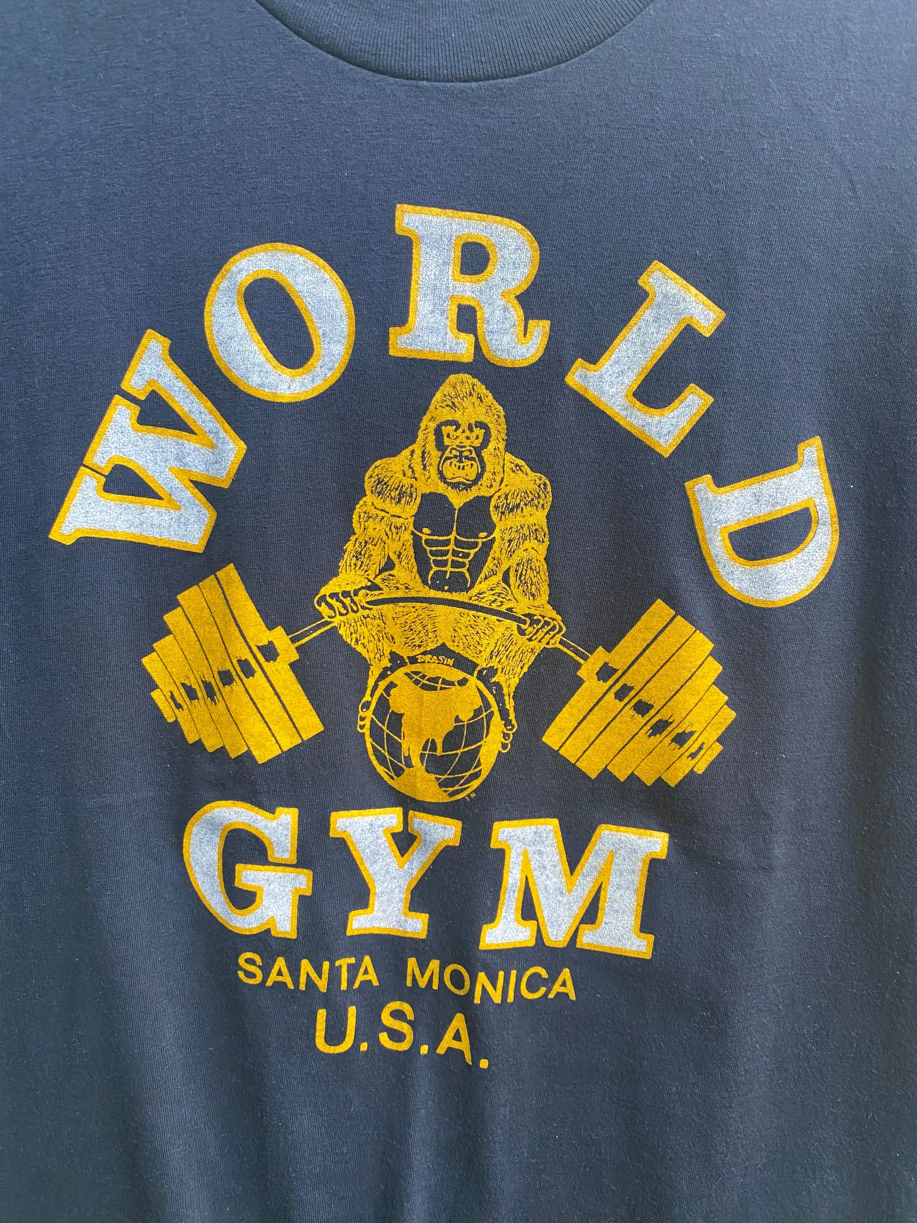 1980s Hanes World Gym Santa Monica t shirt Medium