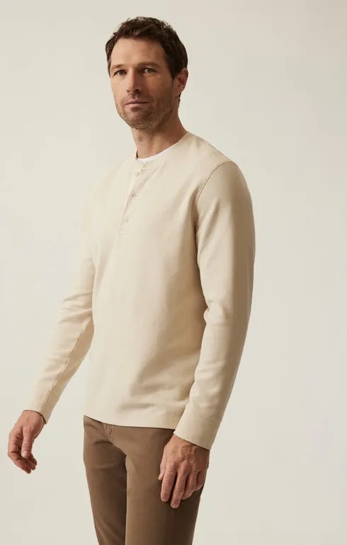 34 Heritage LS Henley Oatmeal