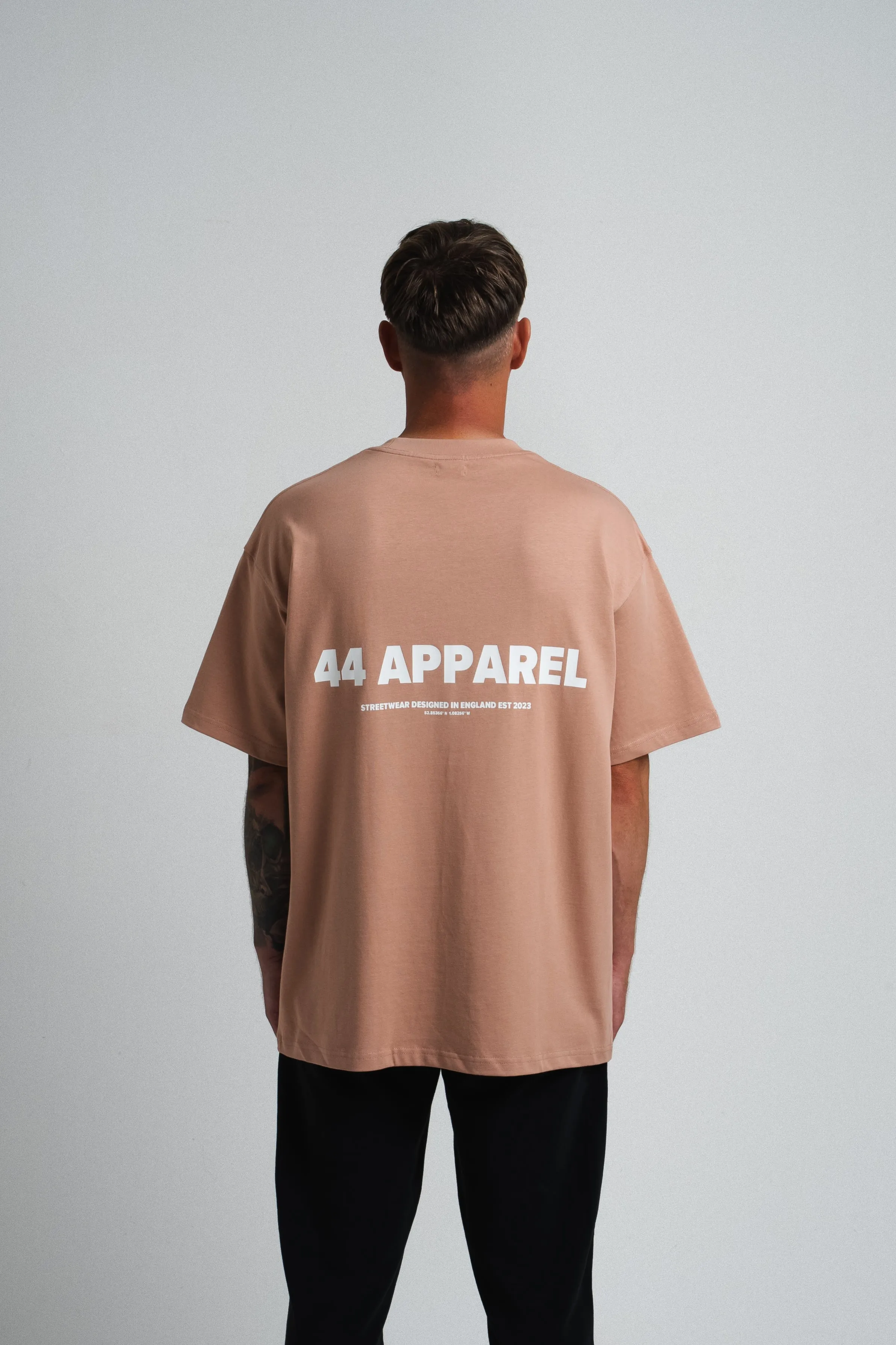 44 APPAREL OVERSIZED T-SHIRT - DUSTY PINK