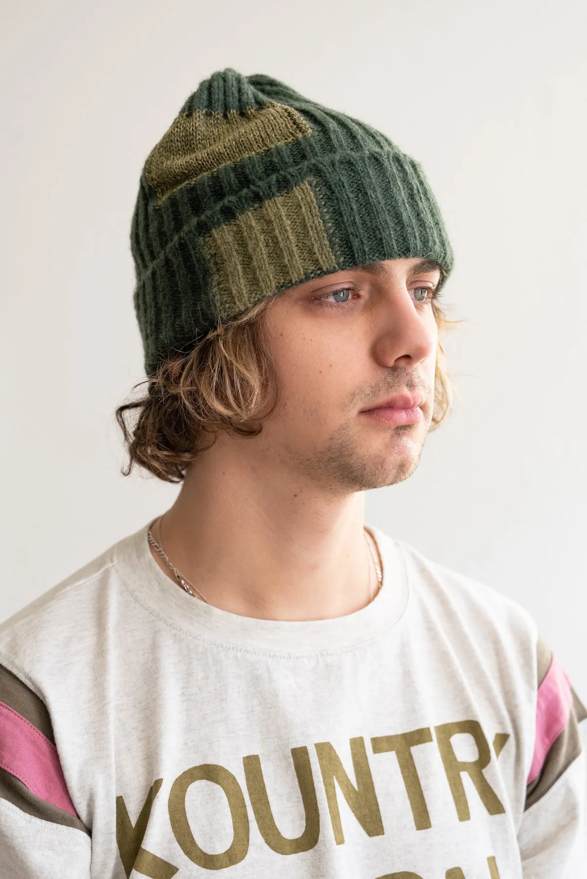 5G Wool TUGIHAGI Knit Cap - Khaki