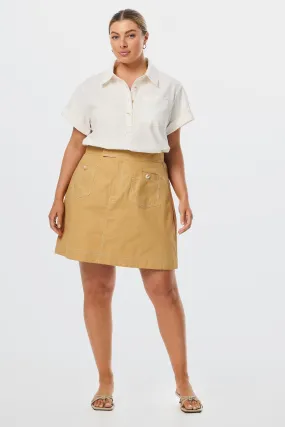 A-line Pocket Skirt - Tan