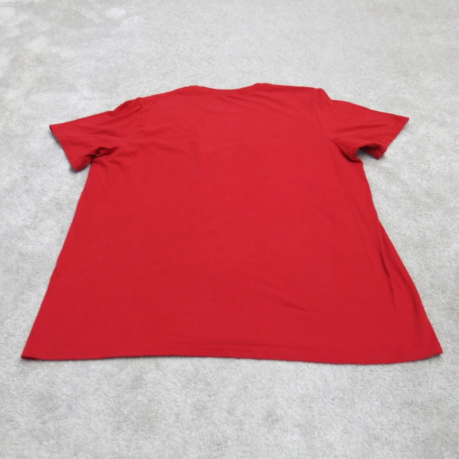 Adidas Amplifier Tee Mens Crew Neck T Shirt Short Sleeves 100% Cotton Red SZ XL