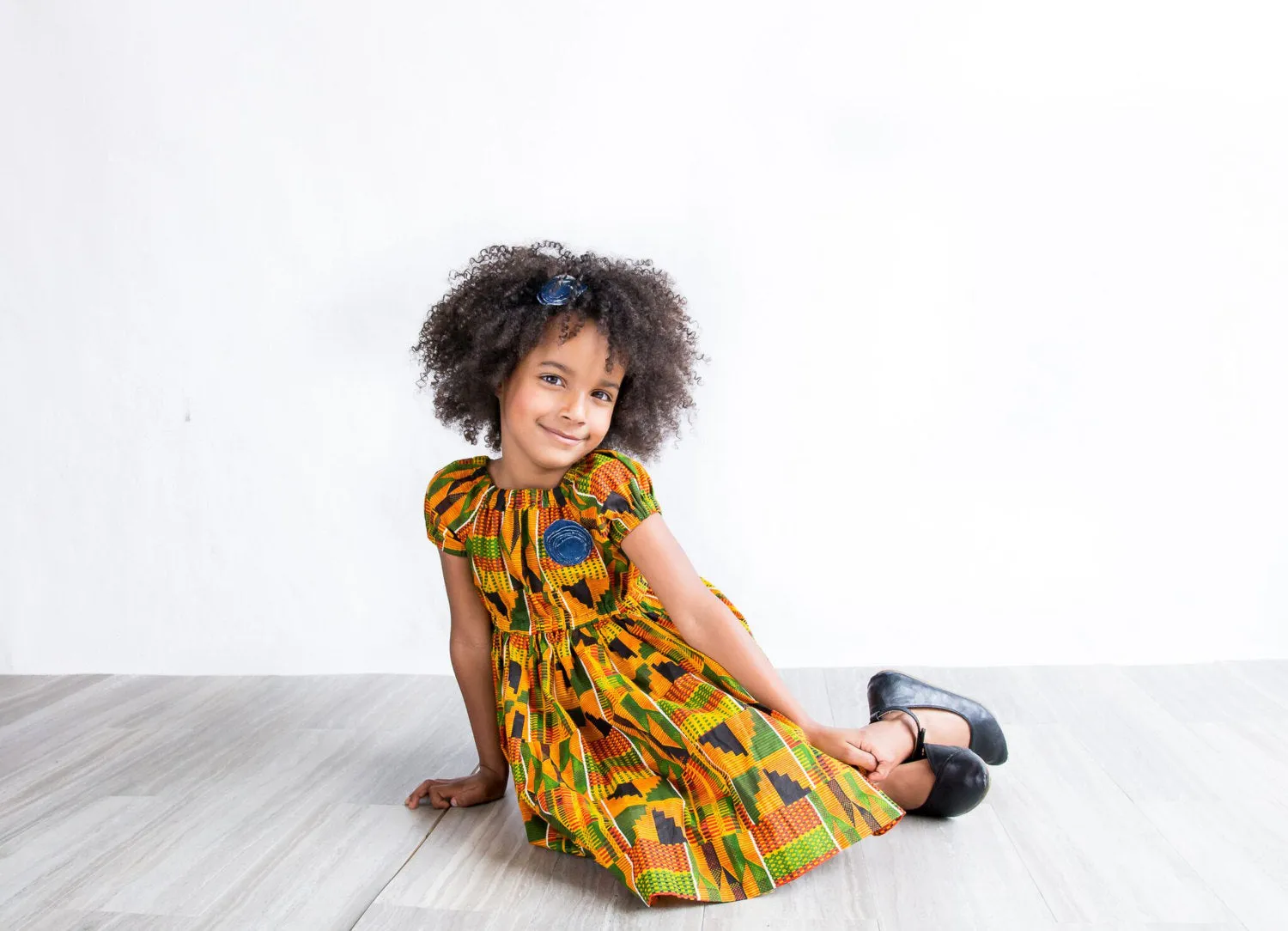 African Kente Peasant Dress