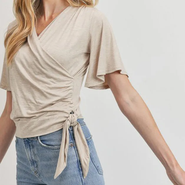 Allure V-neck Wrap Blouse