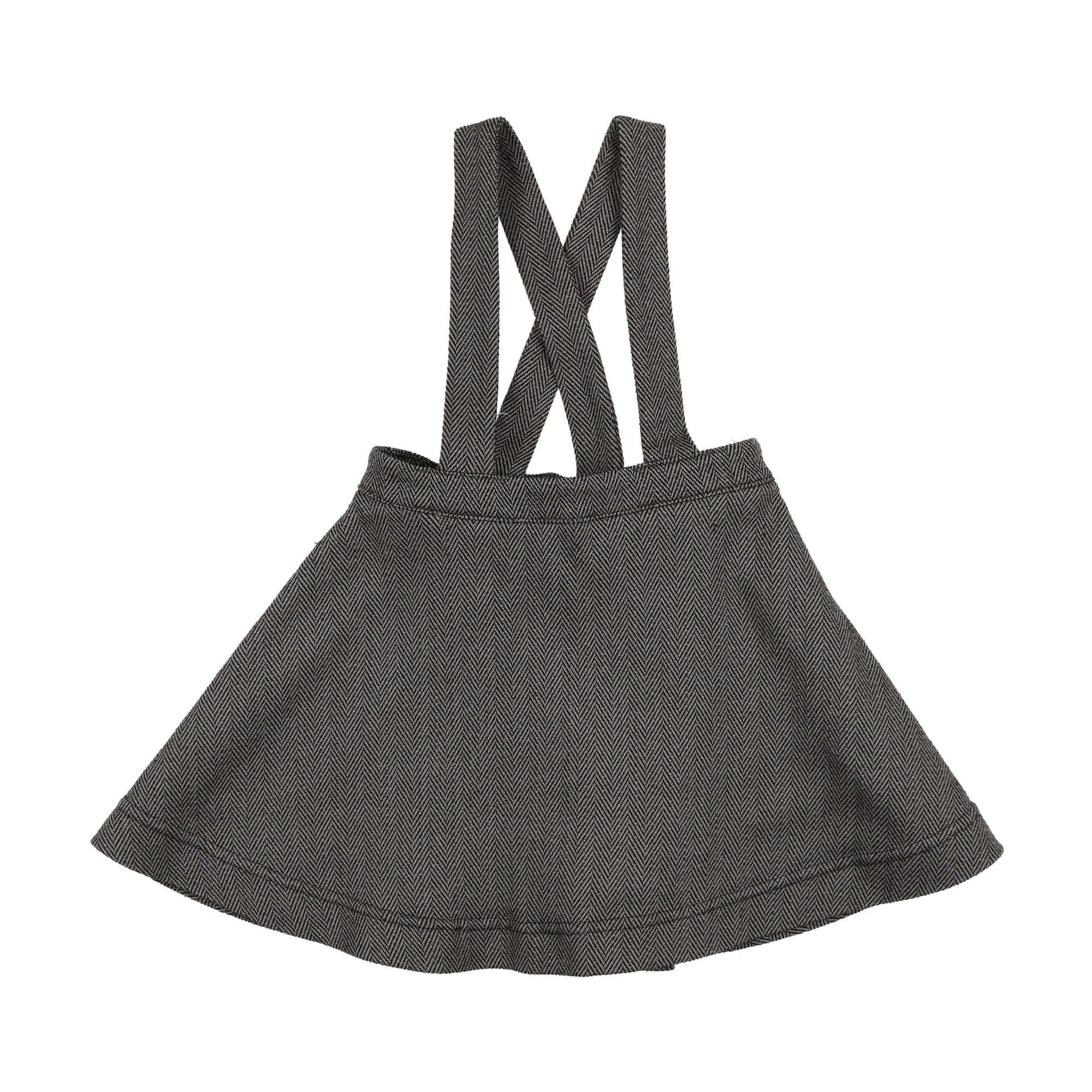 Analogie By Lil Legs Skirt Black Herringbone