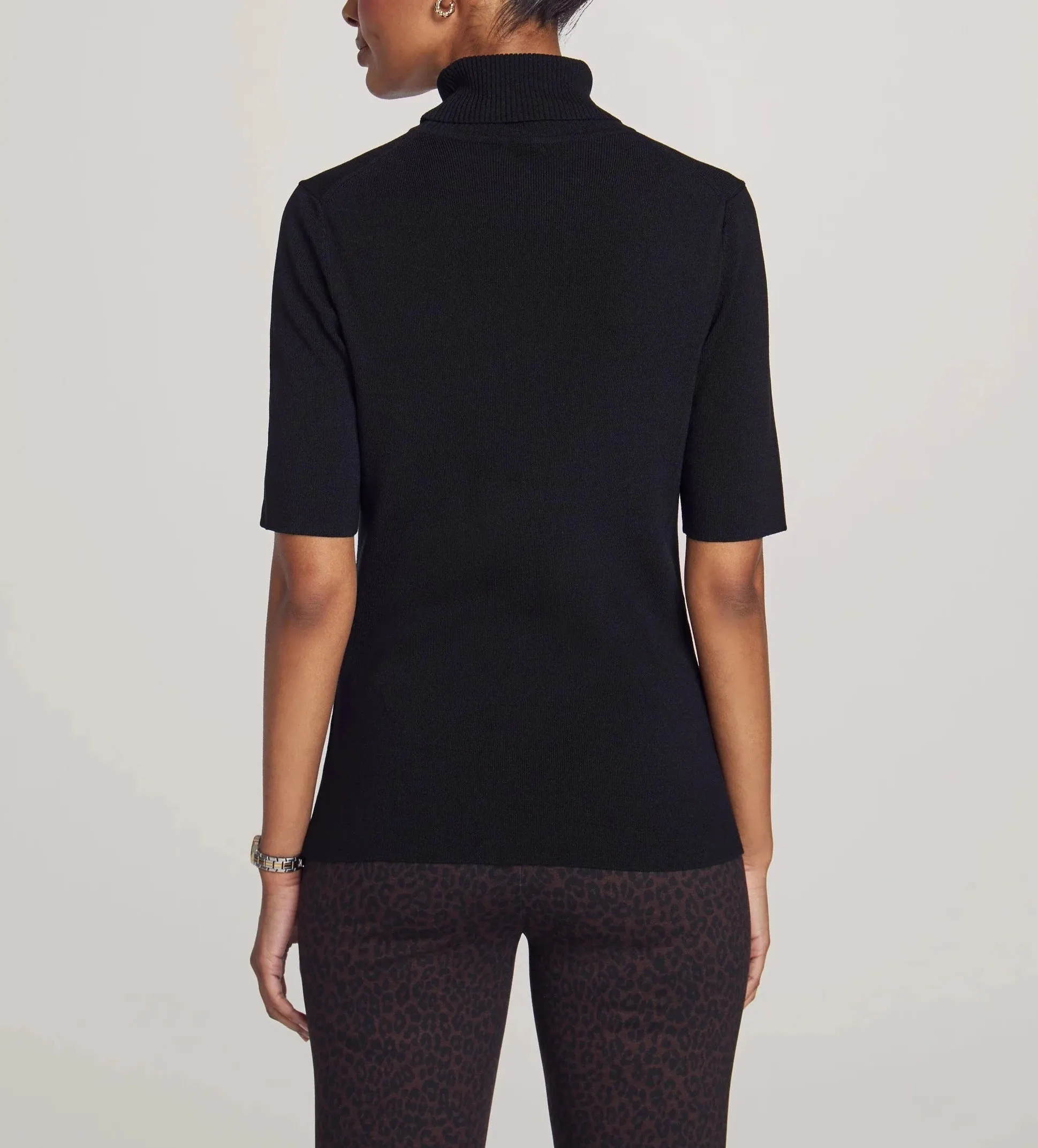 Anne Klein Half Sleeve Turtleneck