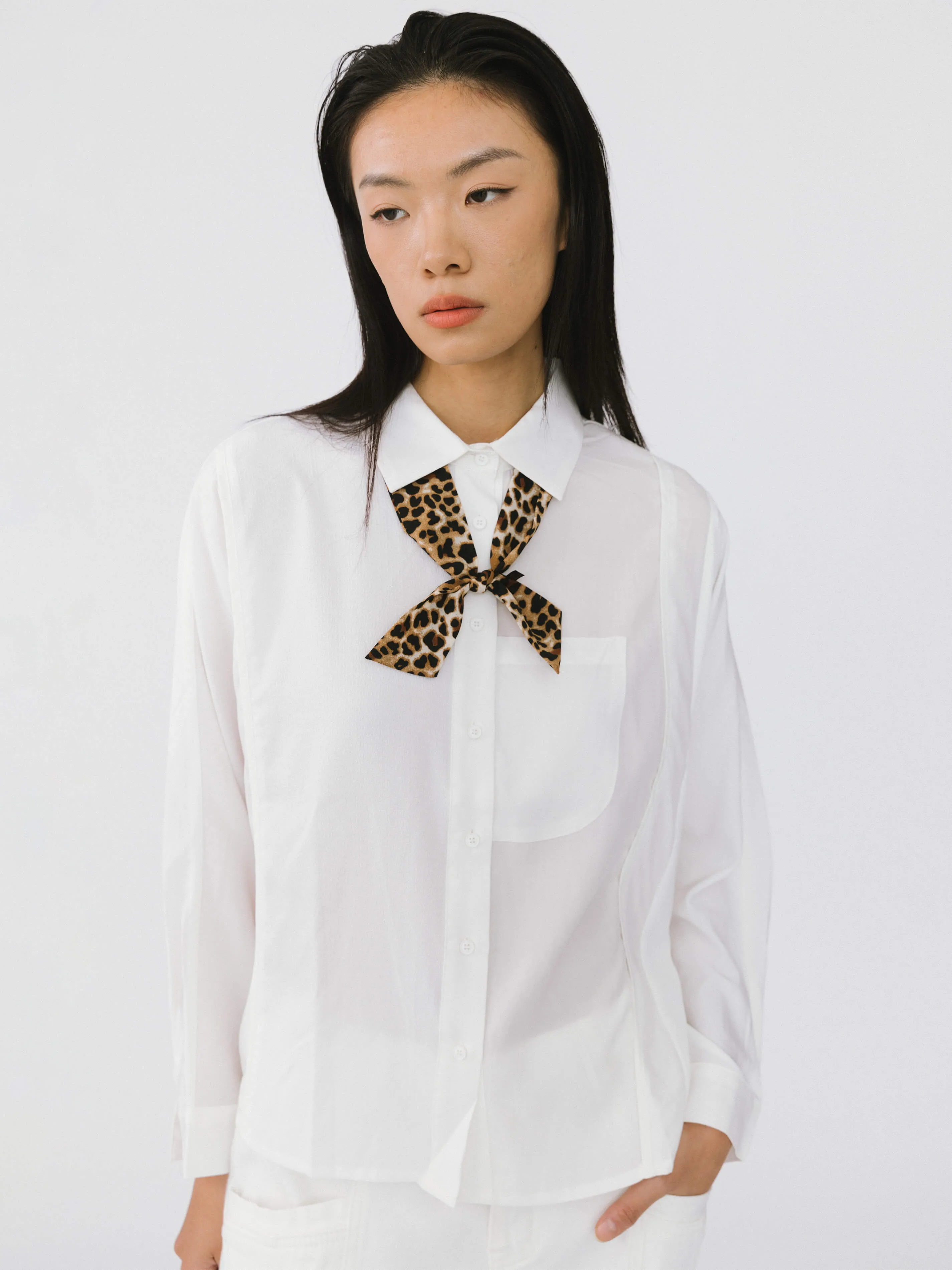 Asymmetric Panelled Shirt