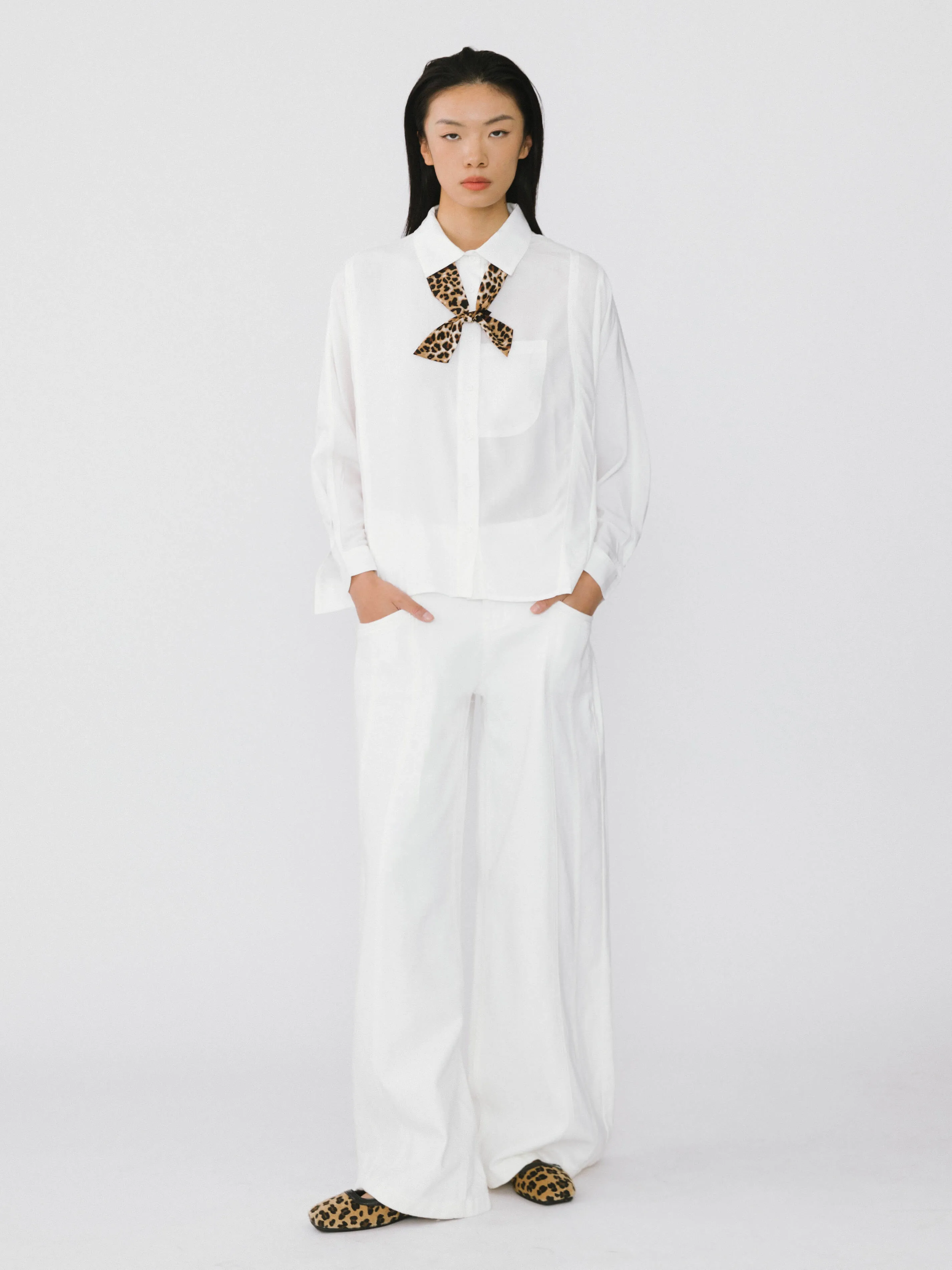 Asymmetric Panelled Shirt