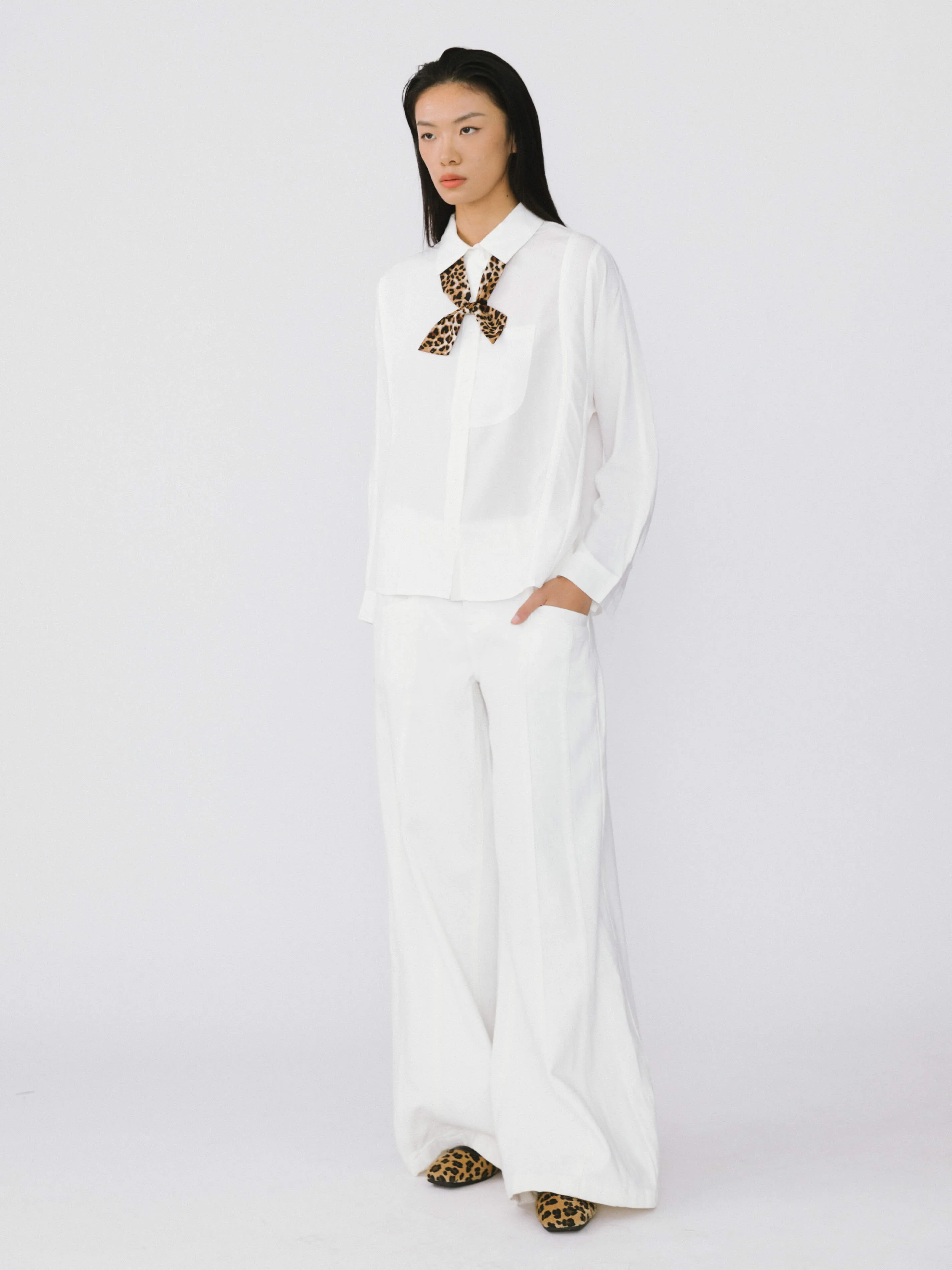 Asymmetric Panelled Shirt