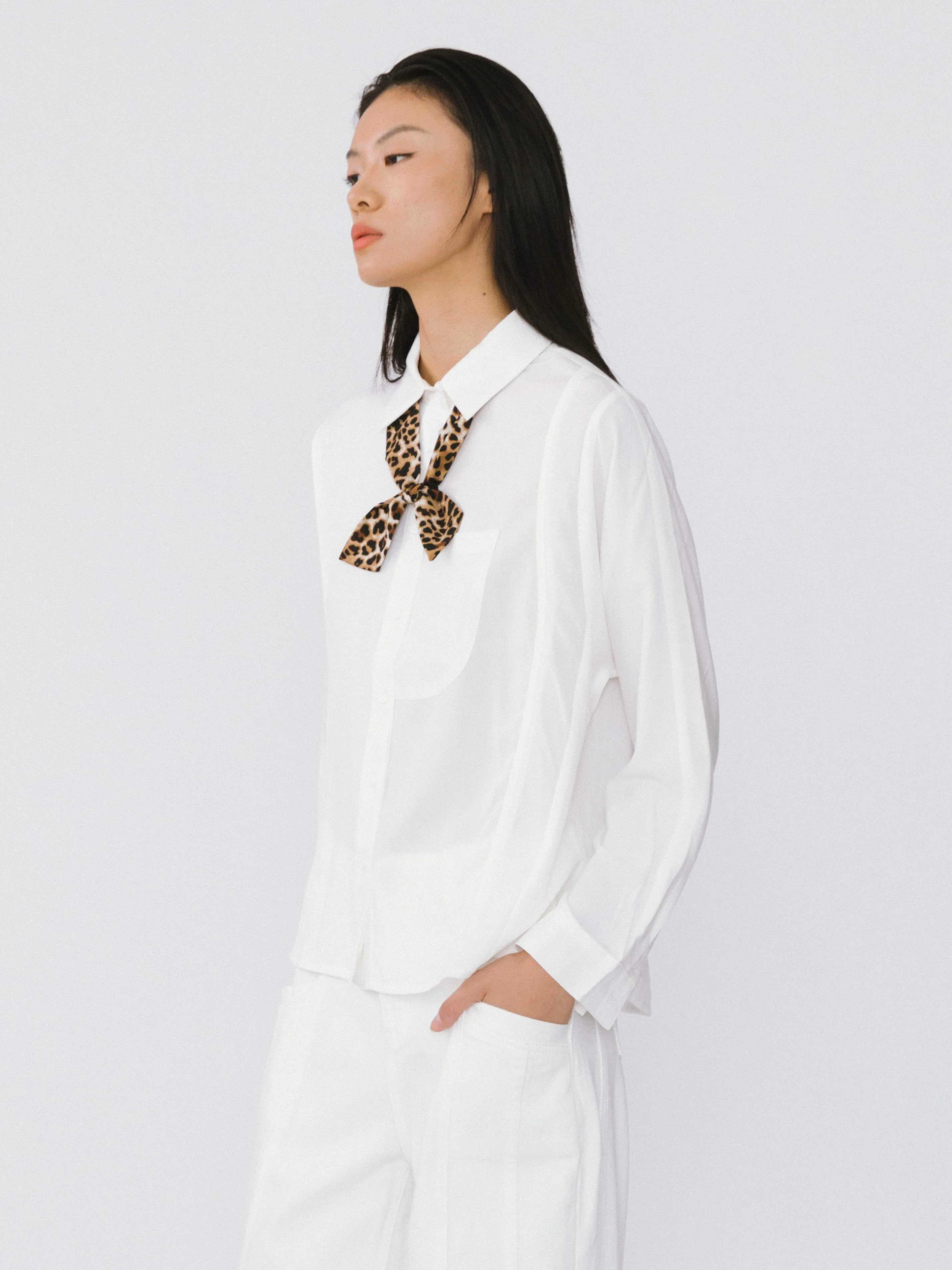 Asymmetric Panelled Shirt