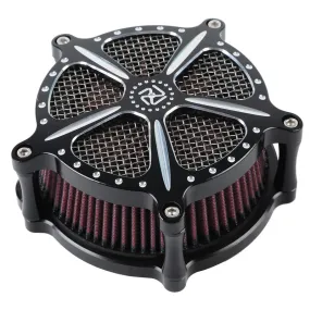 Attitude Inc Air Filter Assembly ,Billet Aluminium, Black, Carby & EFI, For Harley Sportster ,Kit