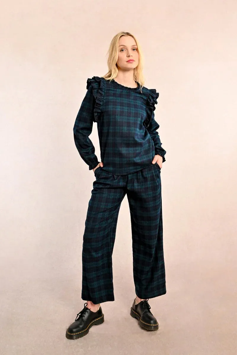 Balckwatch Plaid Top