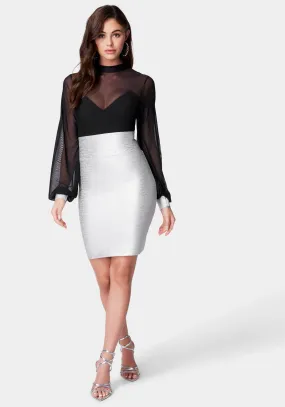 Bandage Sparkle Skirt Dress