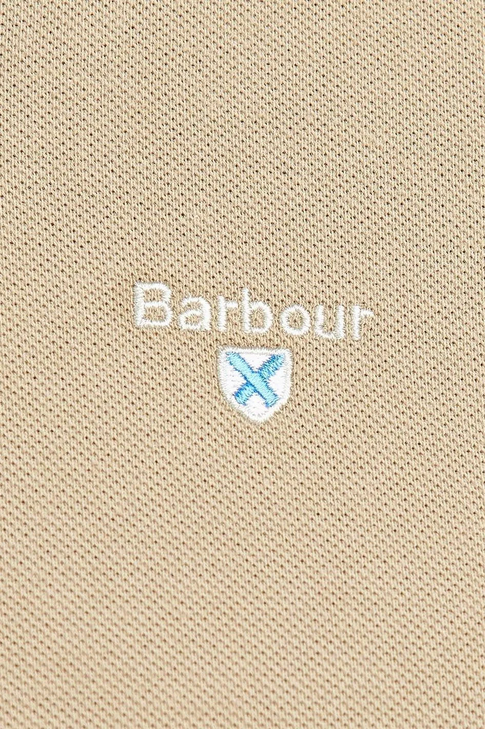 Barbour polo Tartan Pique Polo shirt Washed Stone MML0012ST17