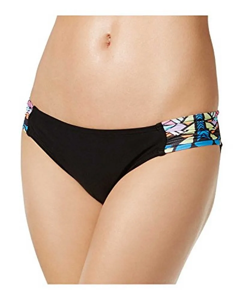 Bikini Nation Juniors' Geo-Print Hipster Bikini Bottom, Multi, XS