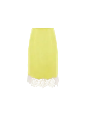 Blumarine Pleated Leather Skirt