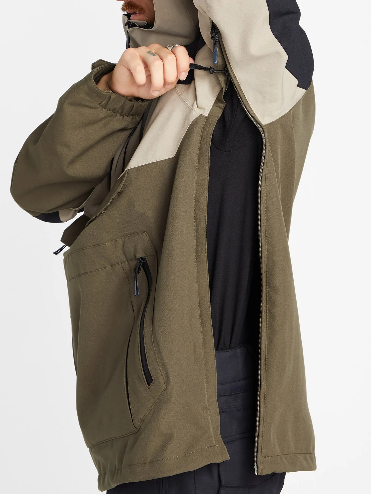 Brighton Pullover Jacket - Dark Khaki