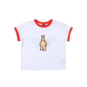 BSRBT BEAR RABBIT CROP TOP RED