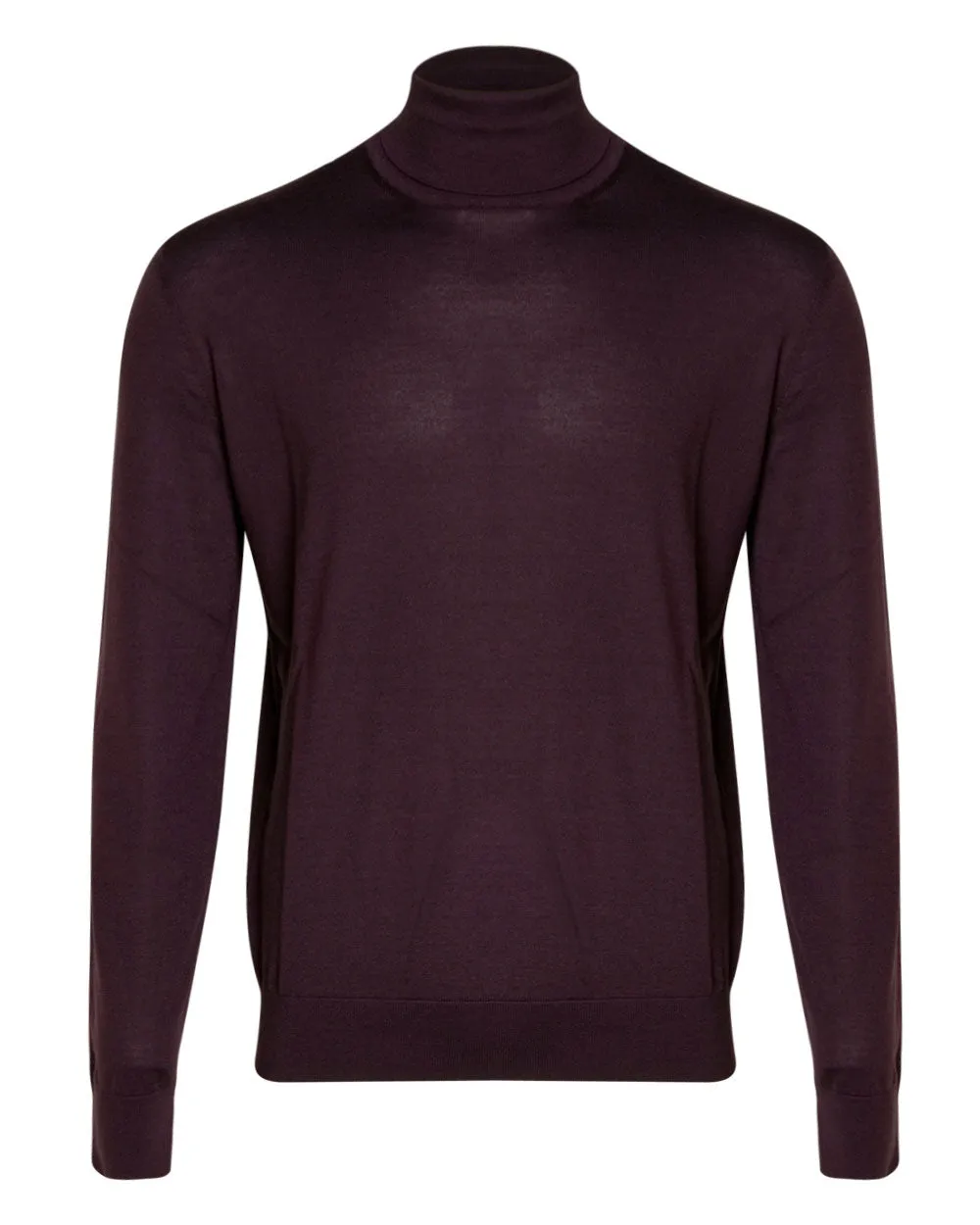 Burgundy Casheta Light Turtleneck Sweater