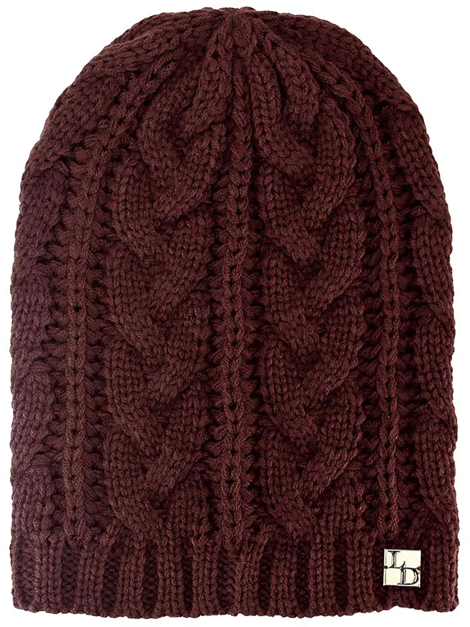 Cable Knit Unisex Slouchy Beanie Cap Hat