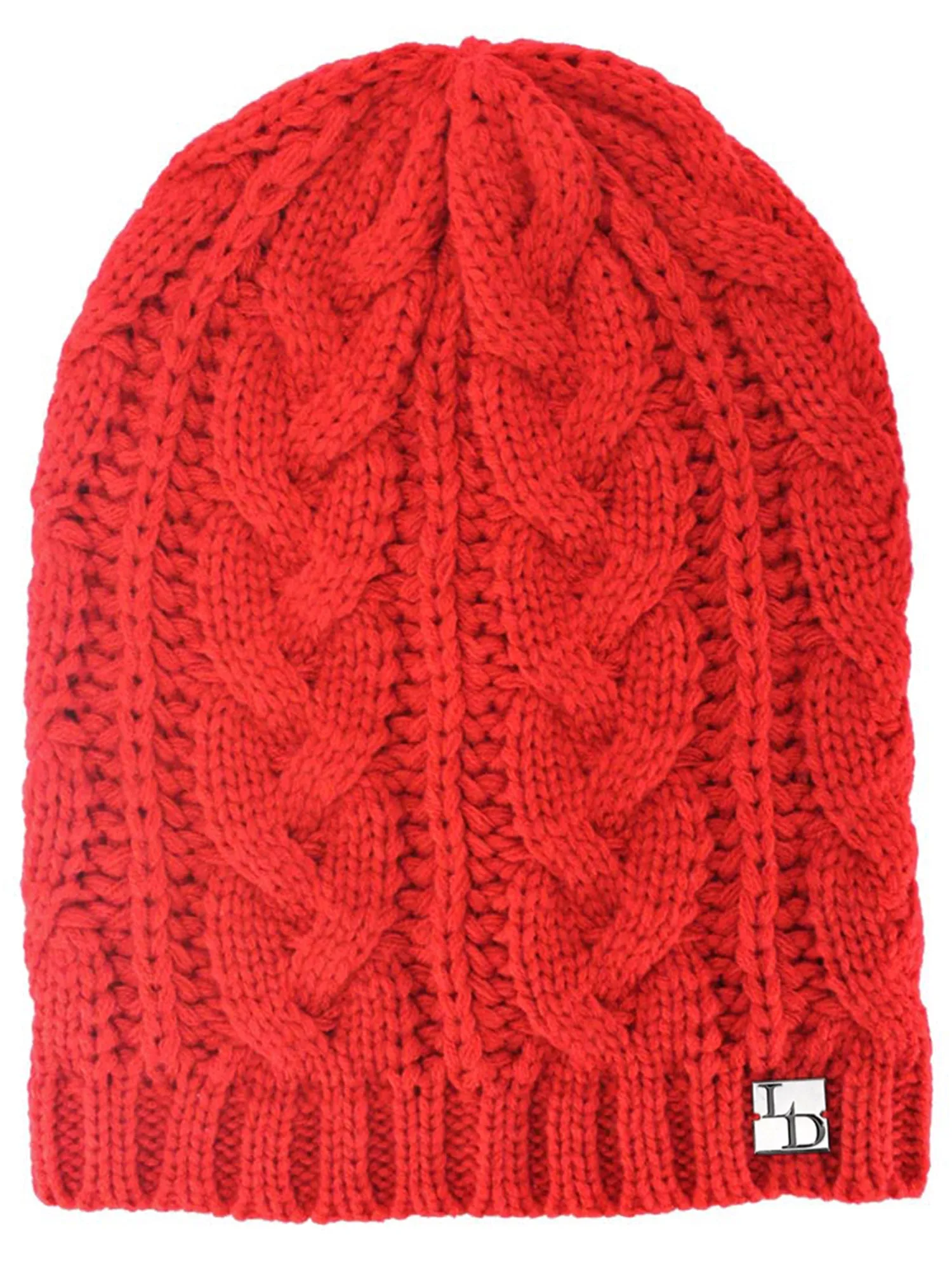 Cable Knit Unisex Slouchy Beanie Cap Hat