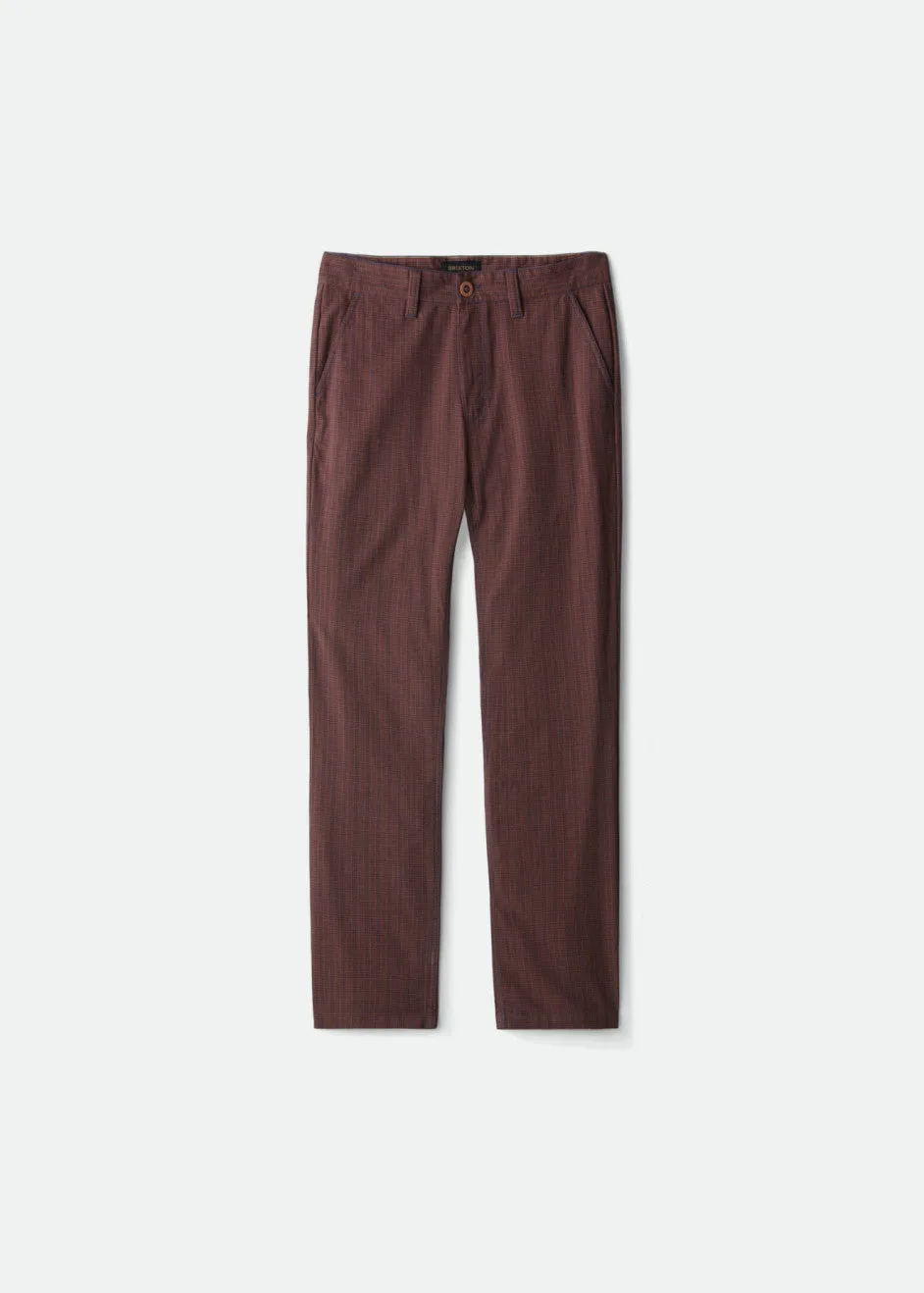 Choice Chino Pant - Brown/Navy Plaid