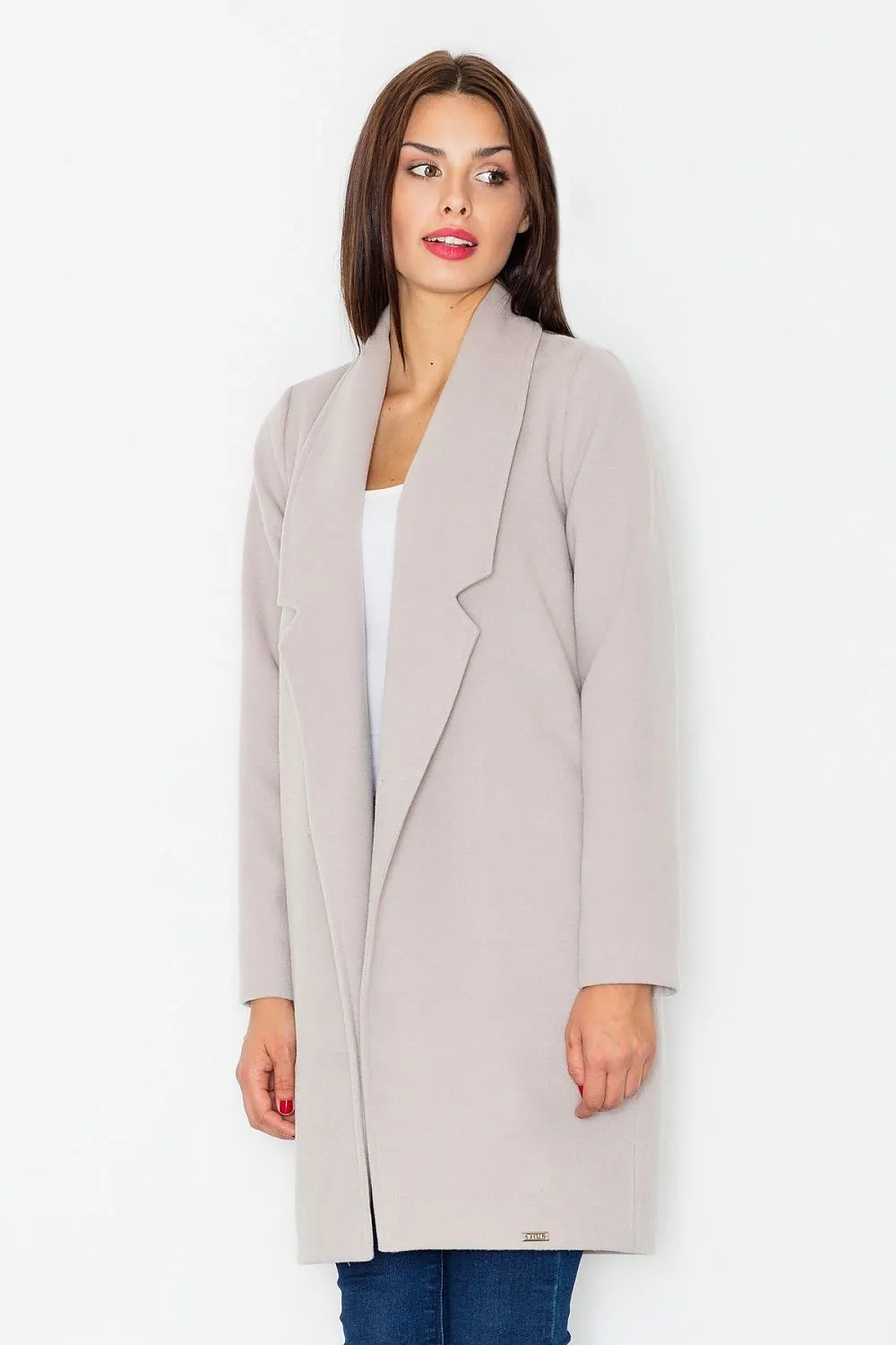 Coat Made Of A Pleasant Blend Of Polyester And Viscose Figl