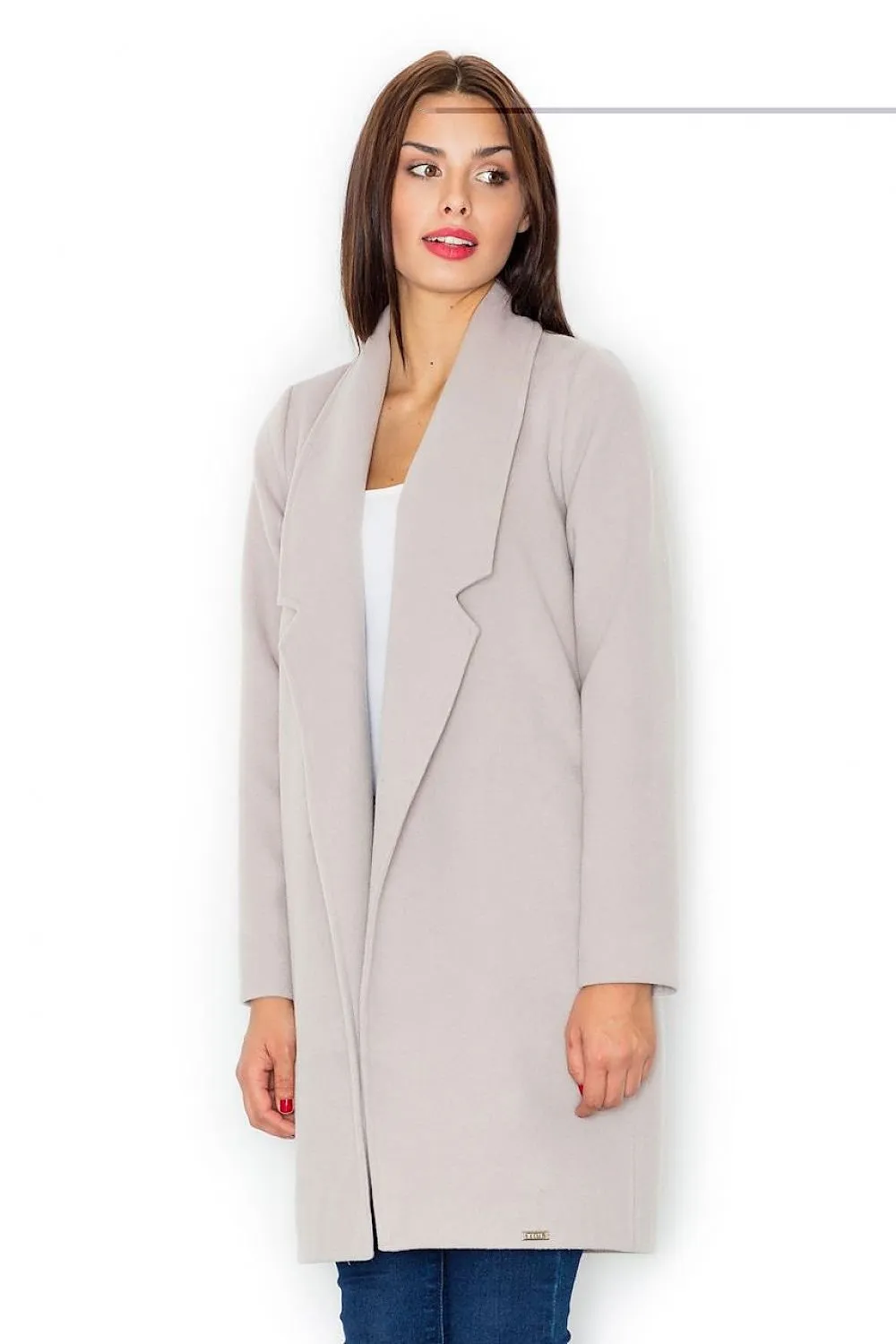 Coat Made Of A Pleasant Blend Of Polyester And Viscose Figl