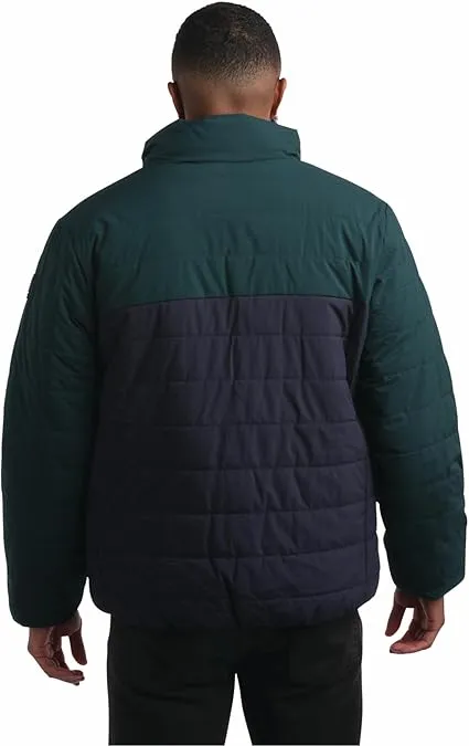 Colorblock Reversible Puffer Green