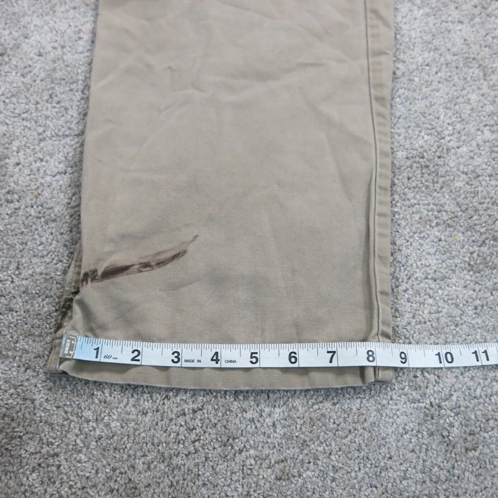 Columbia Sportswear RN#69724 Mens Straight Leg Pants Cotton Mid Rise Beige SZ 48