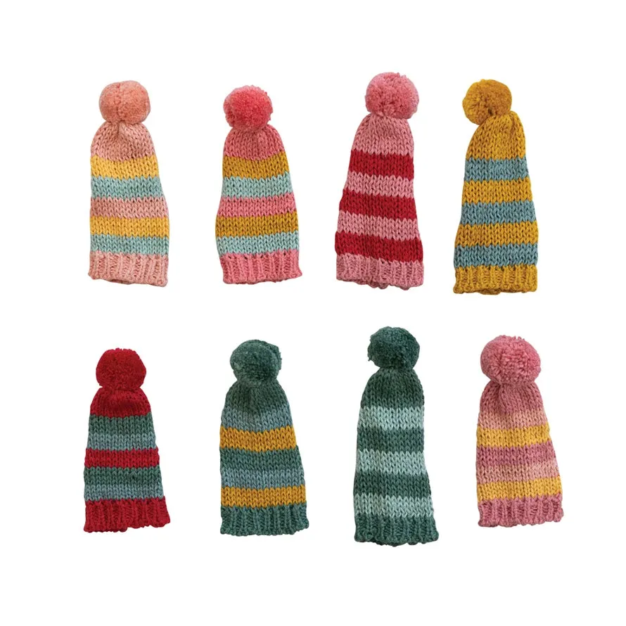 Cotton Knit Hat Bottle Topper