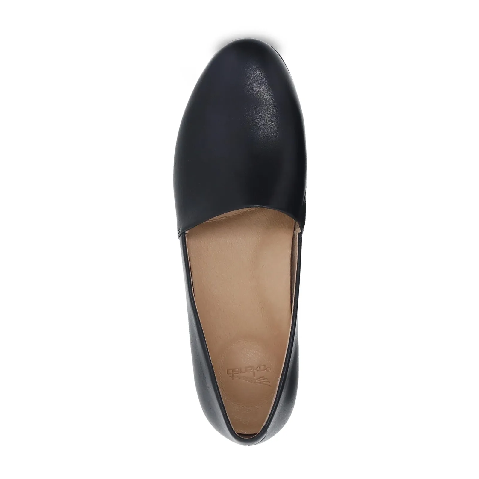 Dansko Larisa Slip On Loafer (Women) - Black Milled Nappa