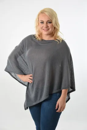 Dark Grey Poncho