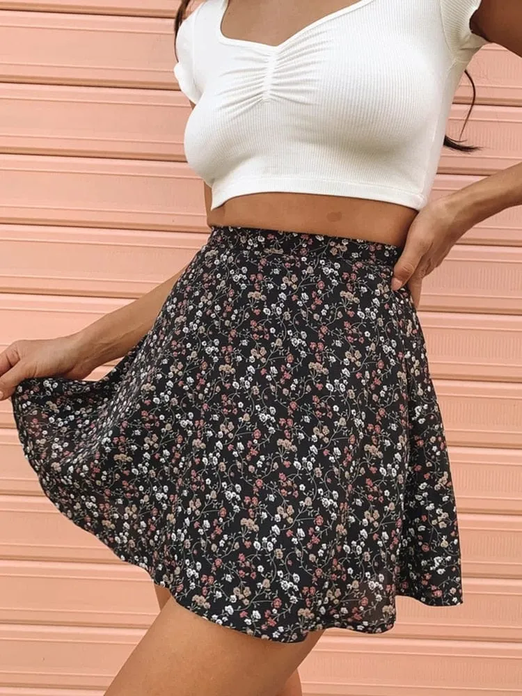 Dearest Floral Mini Skirt