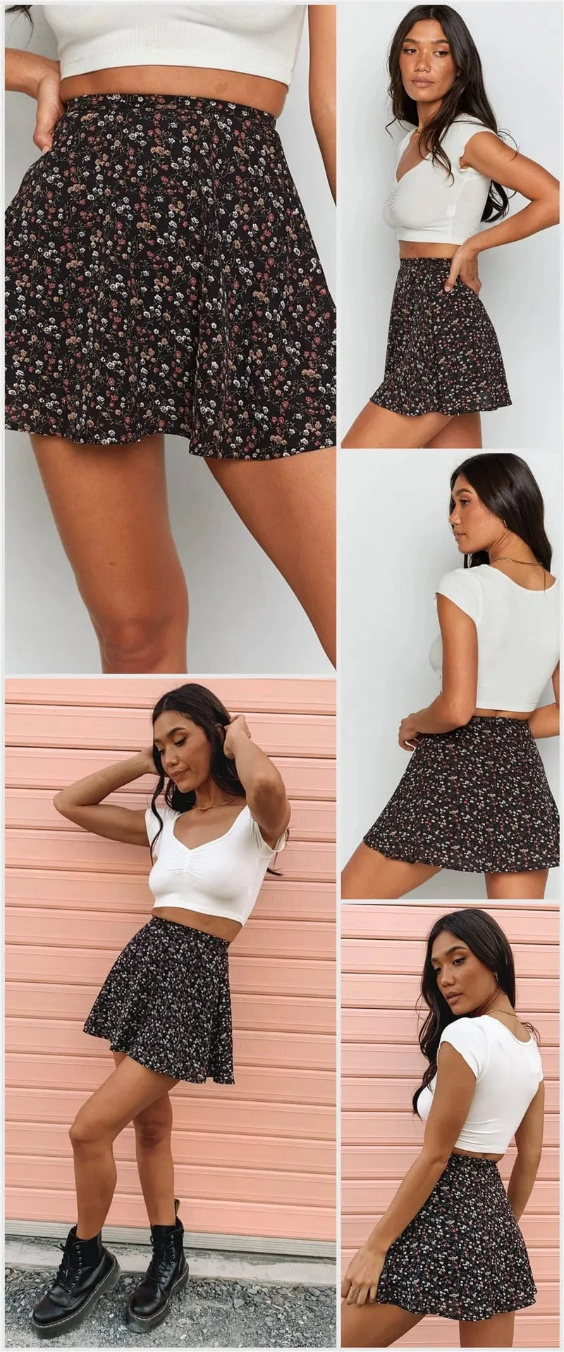 Dearest Floral Mini Skirt