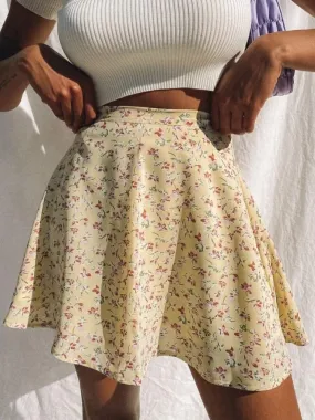 Dearest Floral Mini Skirt