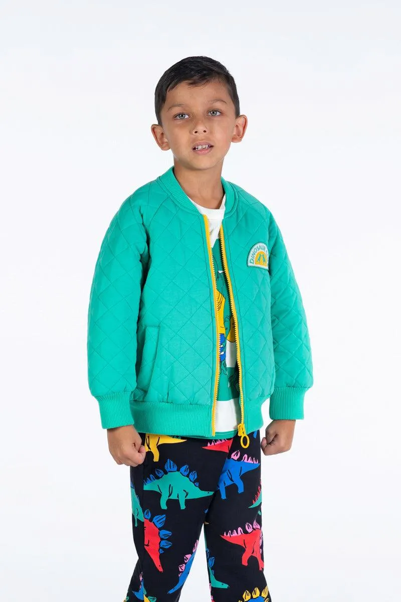 Dino Club Quilted Jacket