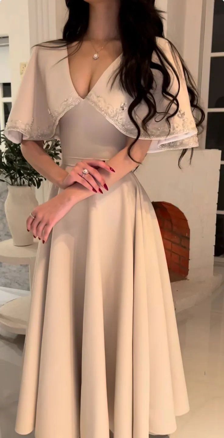 Elegant A line Prom Dress,Ivory Evening Dress Formal Prom Gown     fg7282