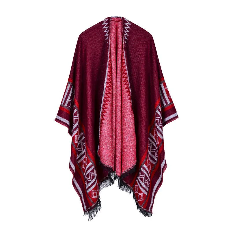 Fashion Winter Poncho Scarf - 6 Colors