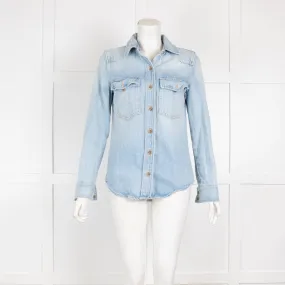 Frame Light Blue Denim Shirt