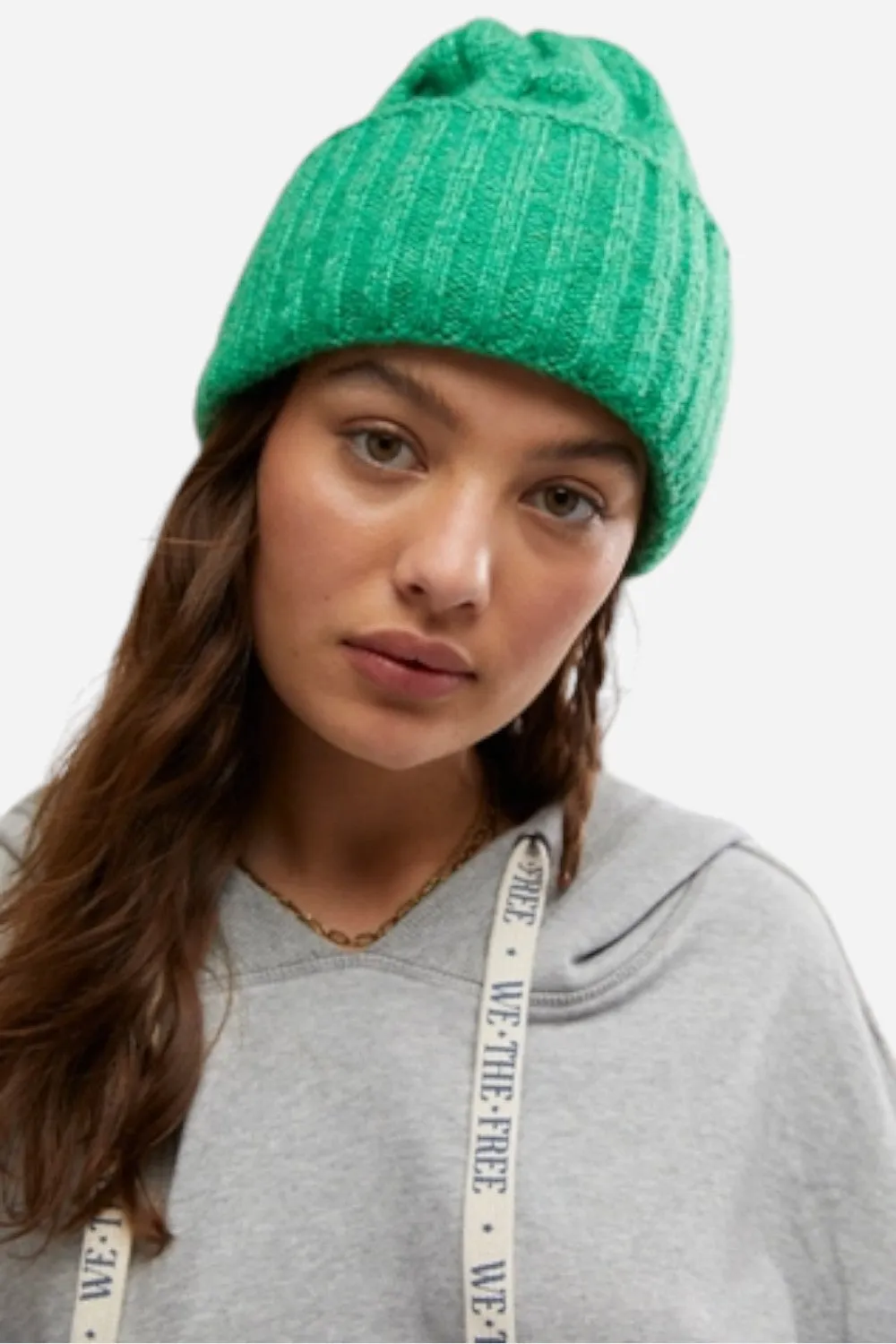 Free People Coast Line Beanie Green