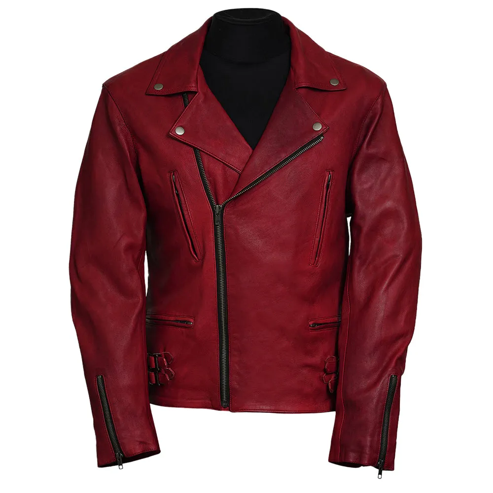 Frisco Motorcycle Easy Rider Camel Leather Jacket