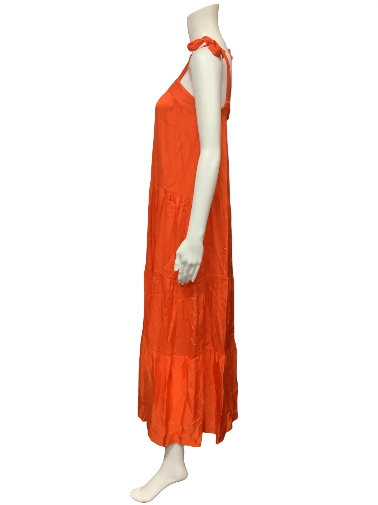 Frnch Paris Square Neck Maxi Length Dress Size: S