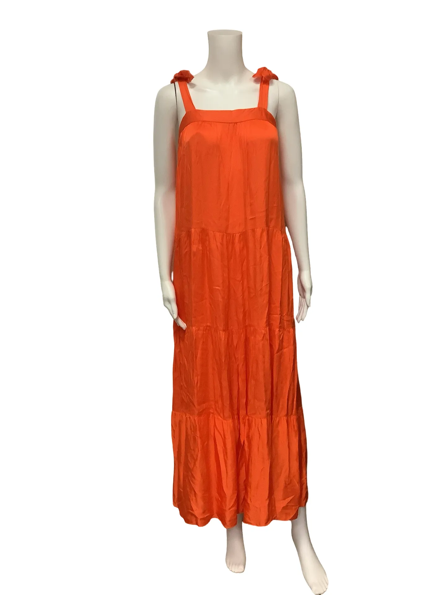 Frnch Paris Square Neck Maxi Length Dress Size: S