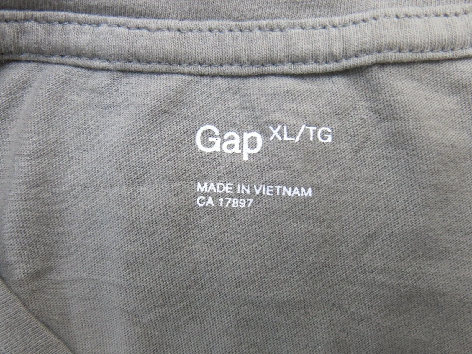 Gap Womens Henley T Shirt Top Short Sleeves Chest Pocket Gray Size X Large