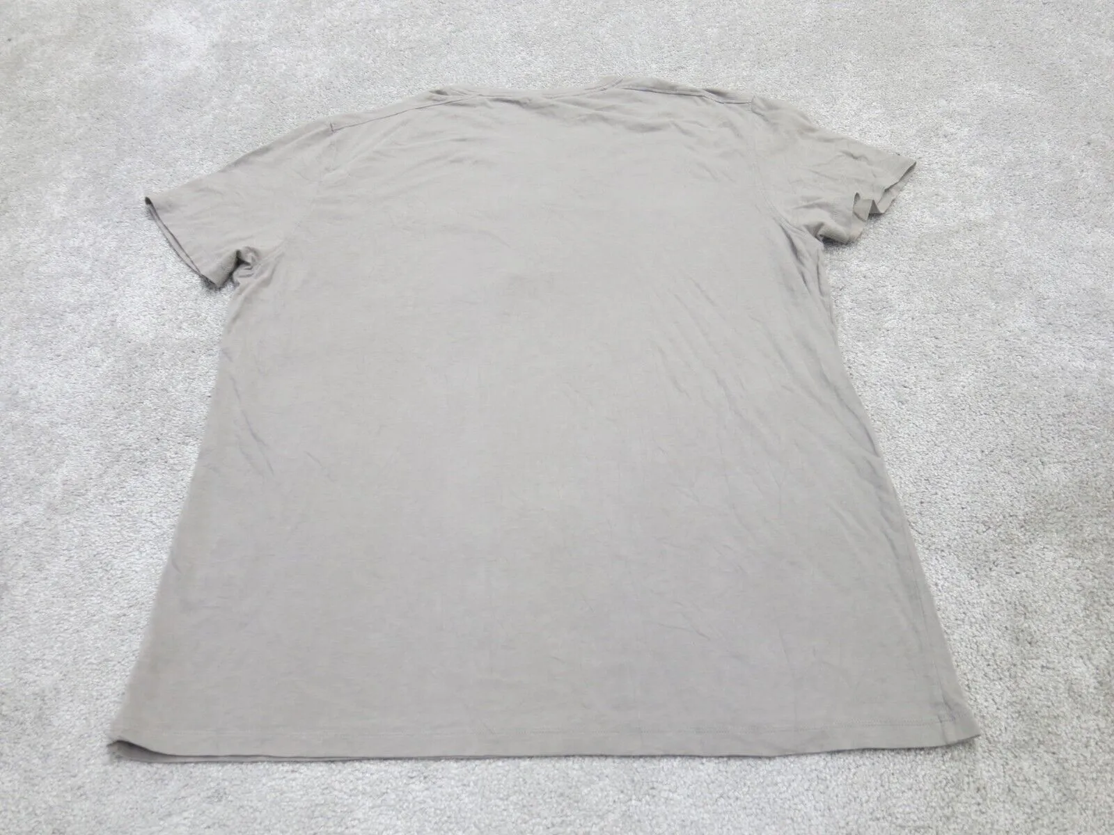 Gap Womens Henley T Shirt Top Short Sleeves Chest Pocket Gray Size X Large