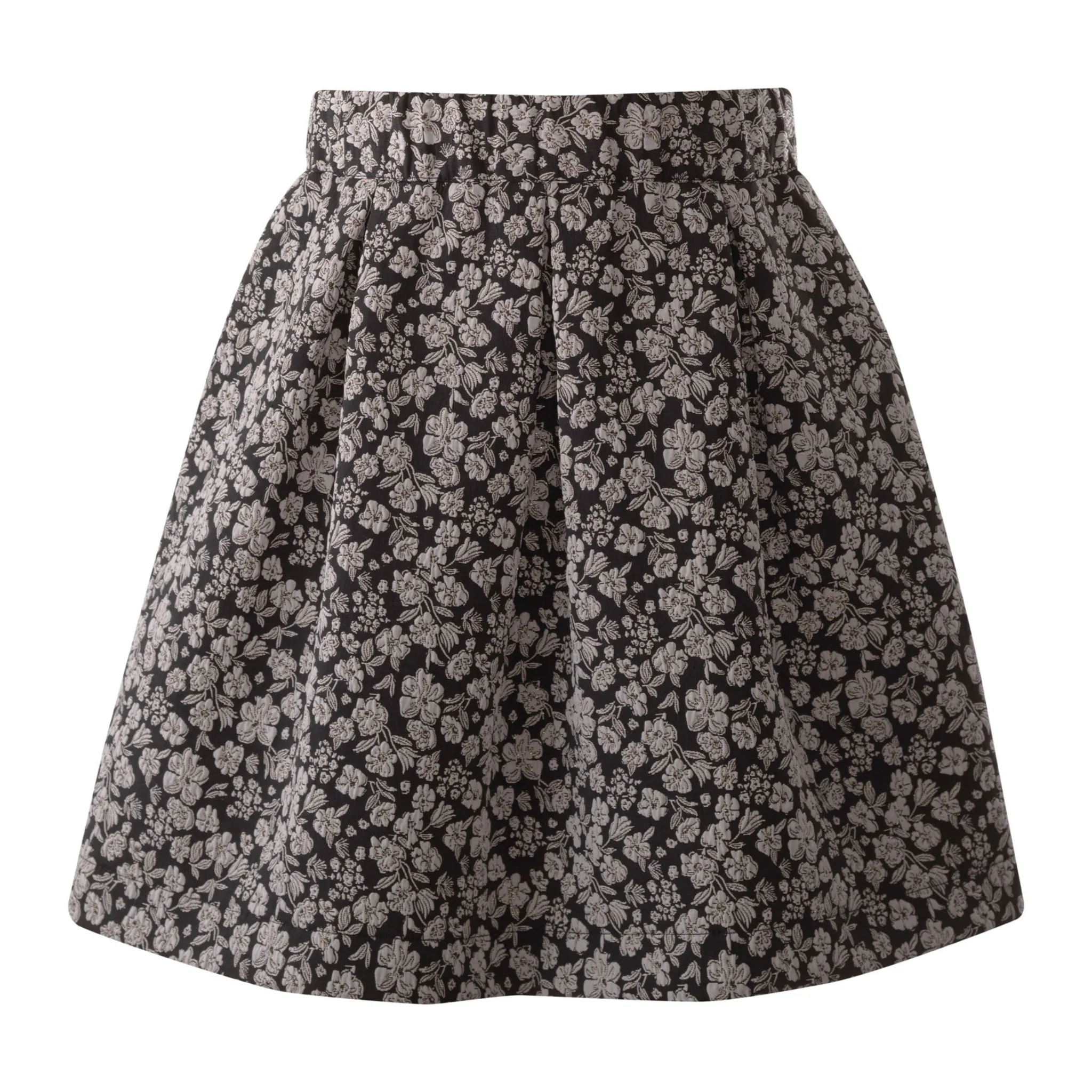 Girls Floral Damask Skirt Set