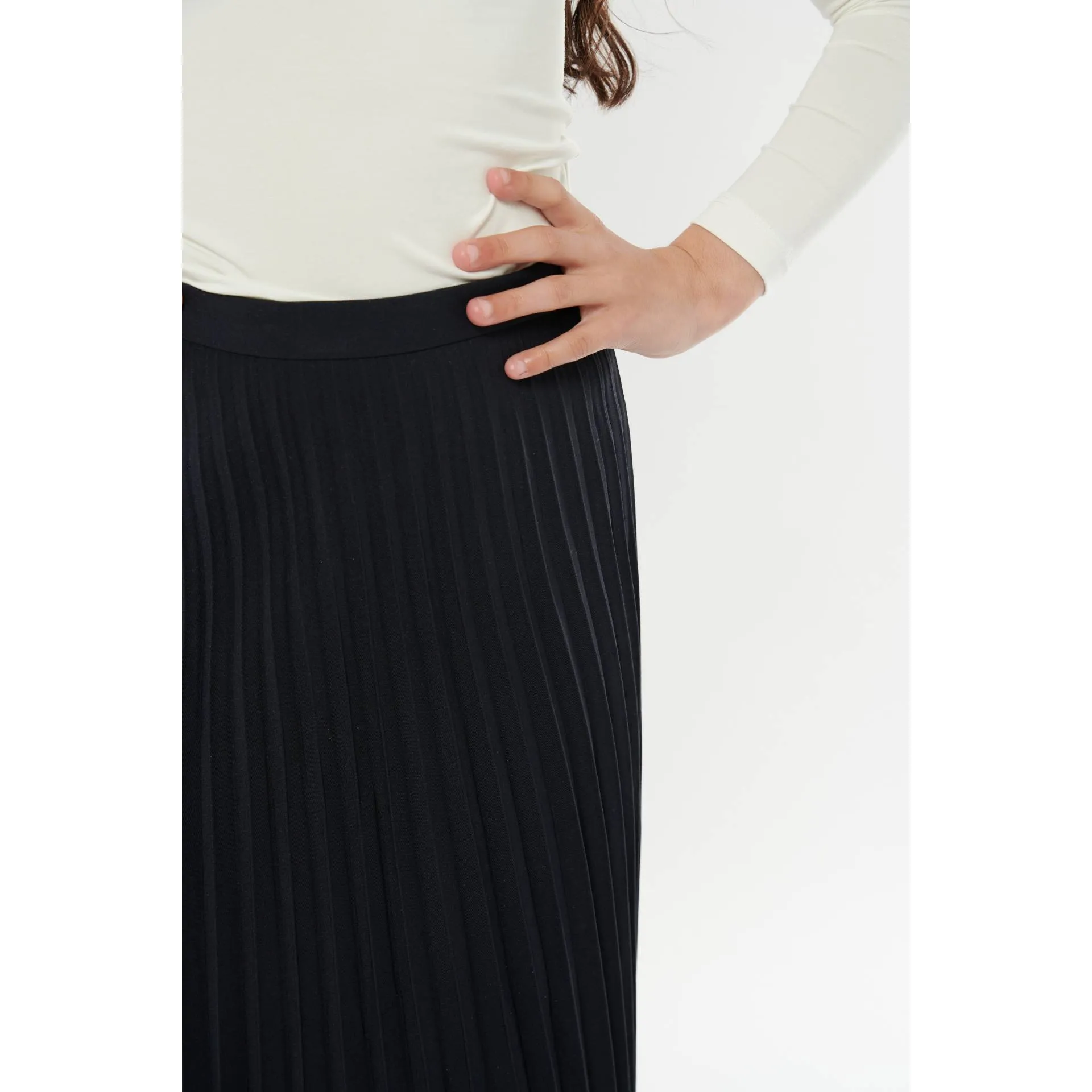 Girls Midi Pleated Skirt