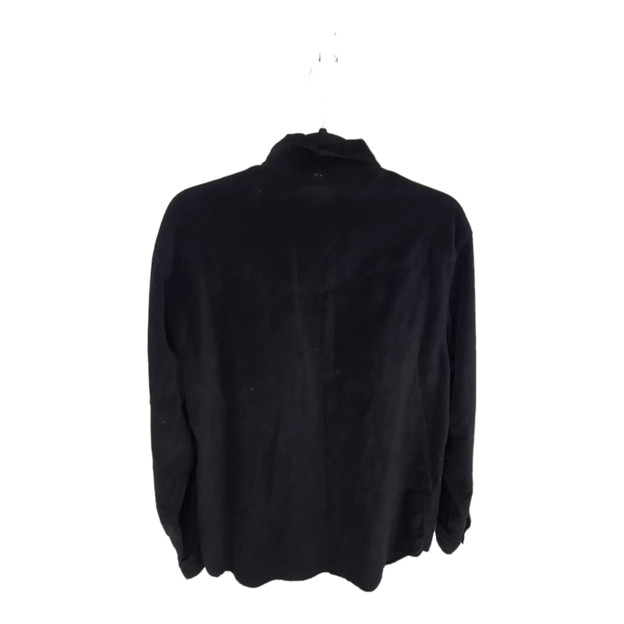 Guess Black Velvet style western shirt 100% cotton - Medium - Preloved