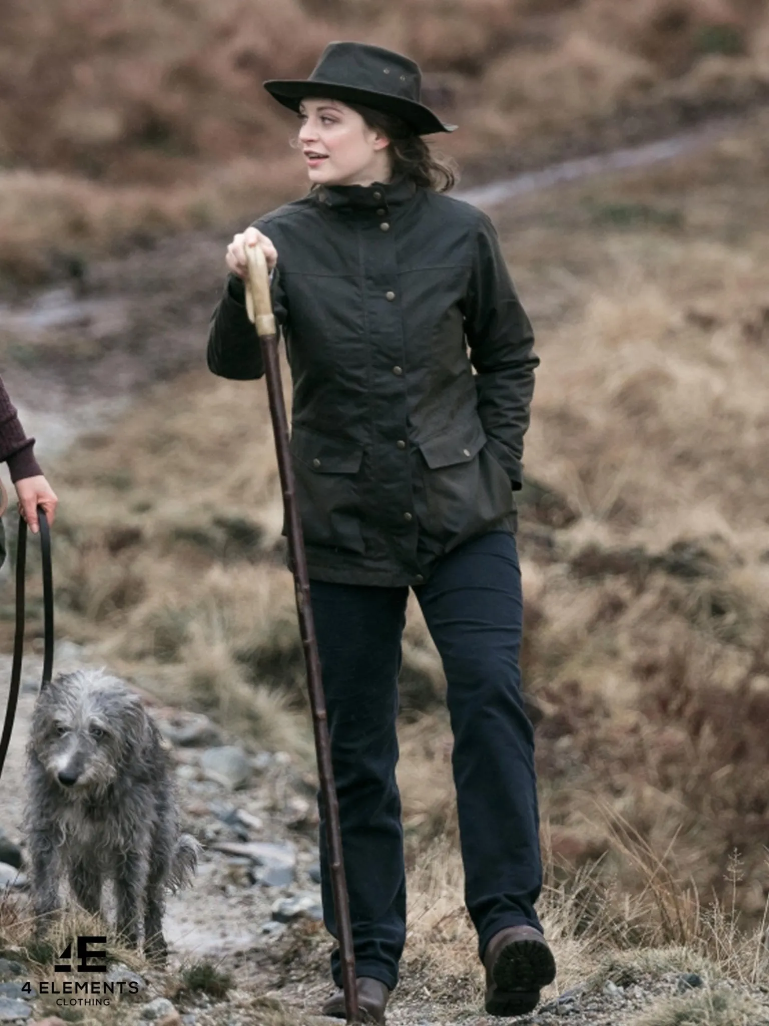 Hoggs of Fife - Ladies Waterproof Wax Jacket / Caledonia Ladies Waxed Coat